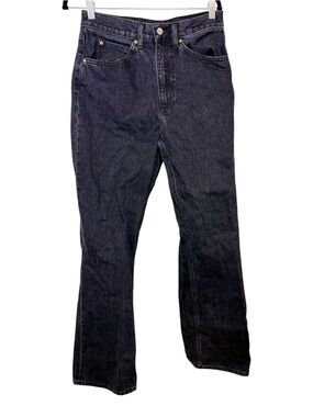 Aritzia Denim Forum Black THE JANE 70s Super High Bootcut Premium Denim 30L